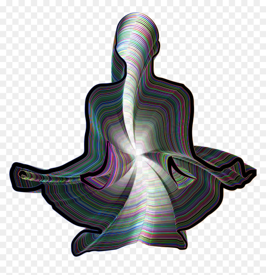 Meditation Art Pixabay, HD Png Download - meditation silhouette png