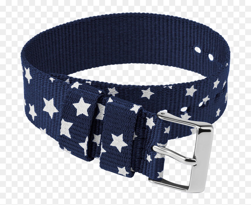 20mm Fabric Single Layer Slip Thru Strap With Stars - Belt, HD Png Download - flying fabric png