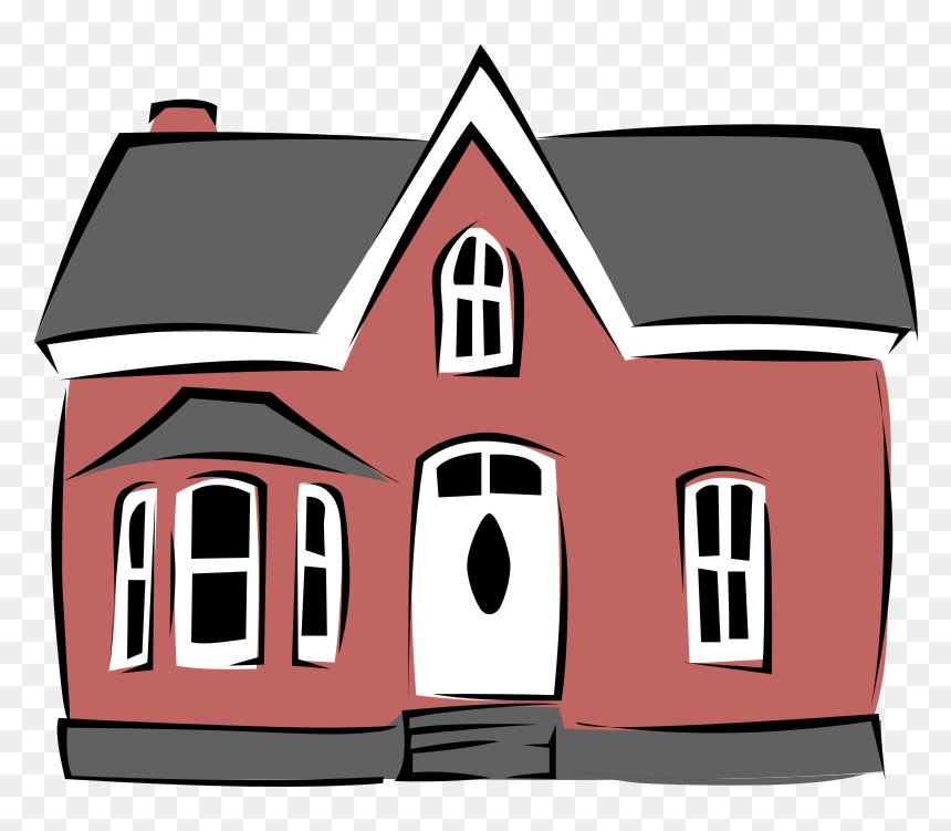 Small House - Colonial House Clipart, HD Png Download - small house png