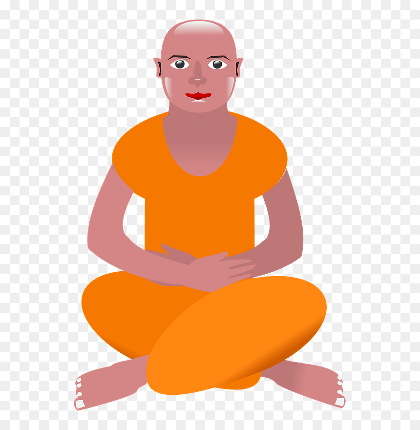 Meditation Clipart - Sitting, HD Png Download - meditation silhouette png