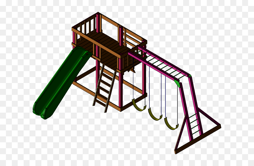 Playground, HD Png Download - swing set png