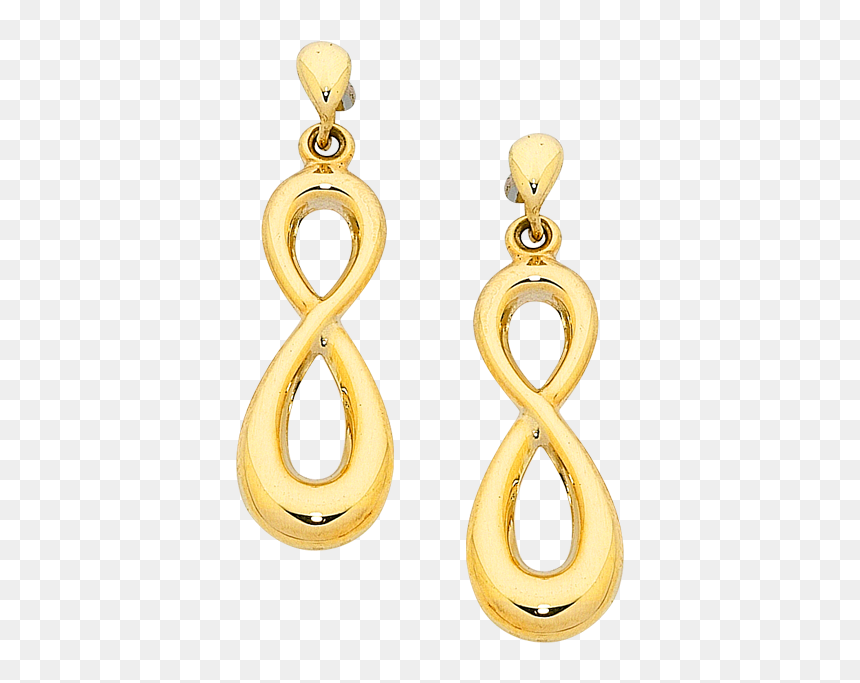 Earrings, HD Png Download - gold earring png