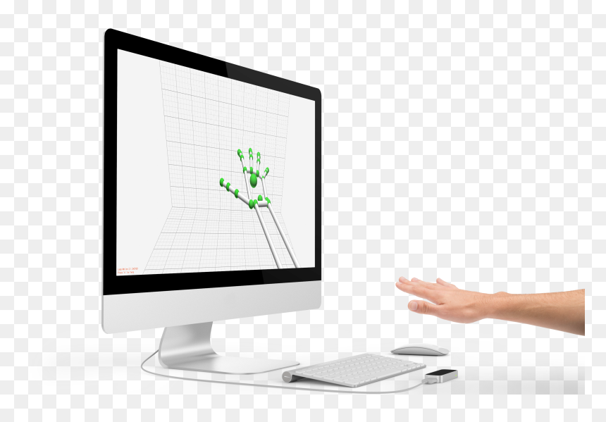 //leapmotion - Com/) - Computer Monitor, HD Png Download - 1080p vignette png