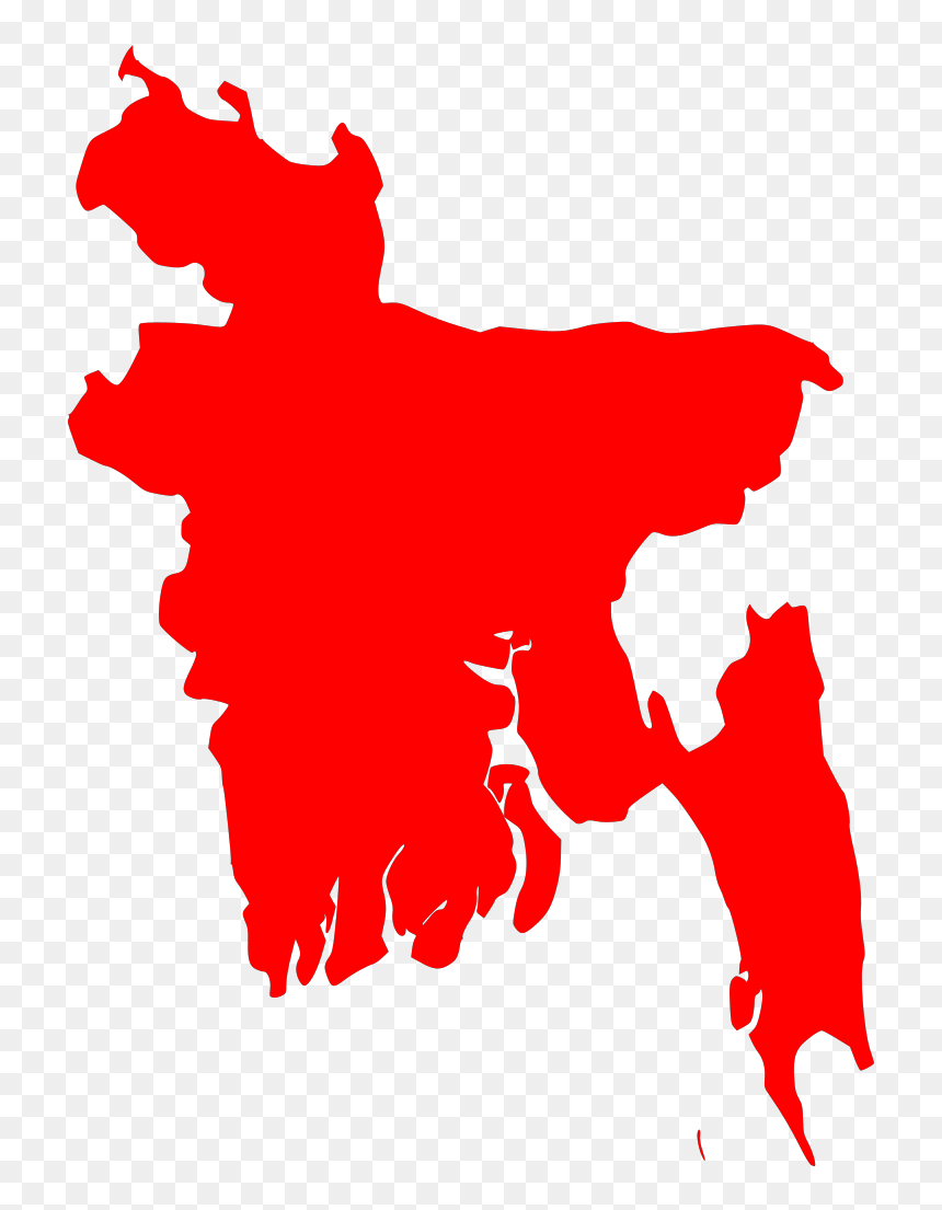 Flag Of Bangladesh Svg Clip Arts - High Resolution Bangladesh Map, HD Png Download - bangladesh flag png