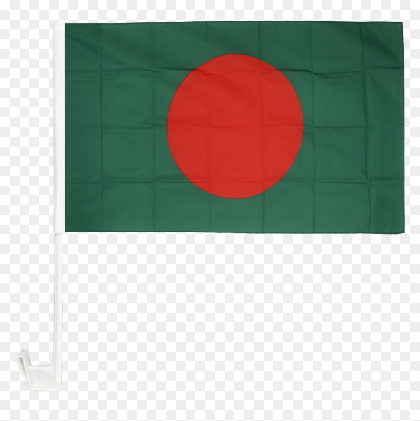 Bangladesh Car Flag - Circle, HD Png Download - bangladesh flag png