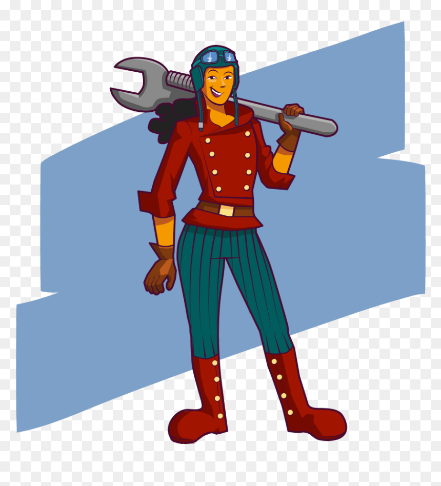 Steampunk Character Concept Art Evi Clipart , Png Download - Cartoon, Transparent Png - steampunk hat png