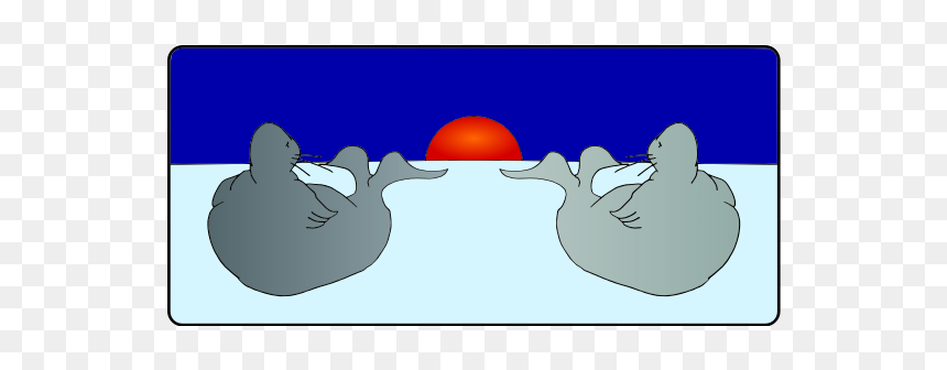 Seals In The Sunset - Bocce, HD Png Download - sunset clipart png