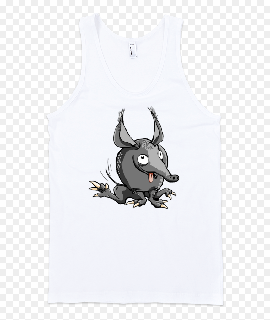 Armadillo Fine Jersey Tank Top Unisex By Itee - Armadillos, HD Png Download - white tank top png