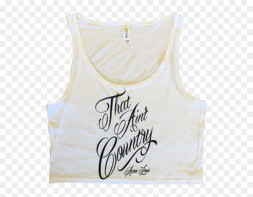 Aaron Lewis Ladies White Crop Top - Active Tank, HD Png Download - white tank top png