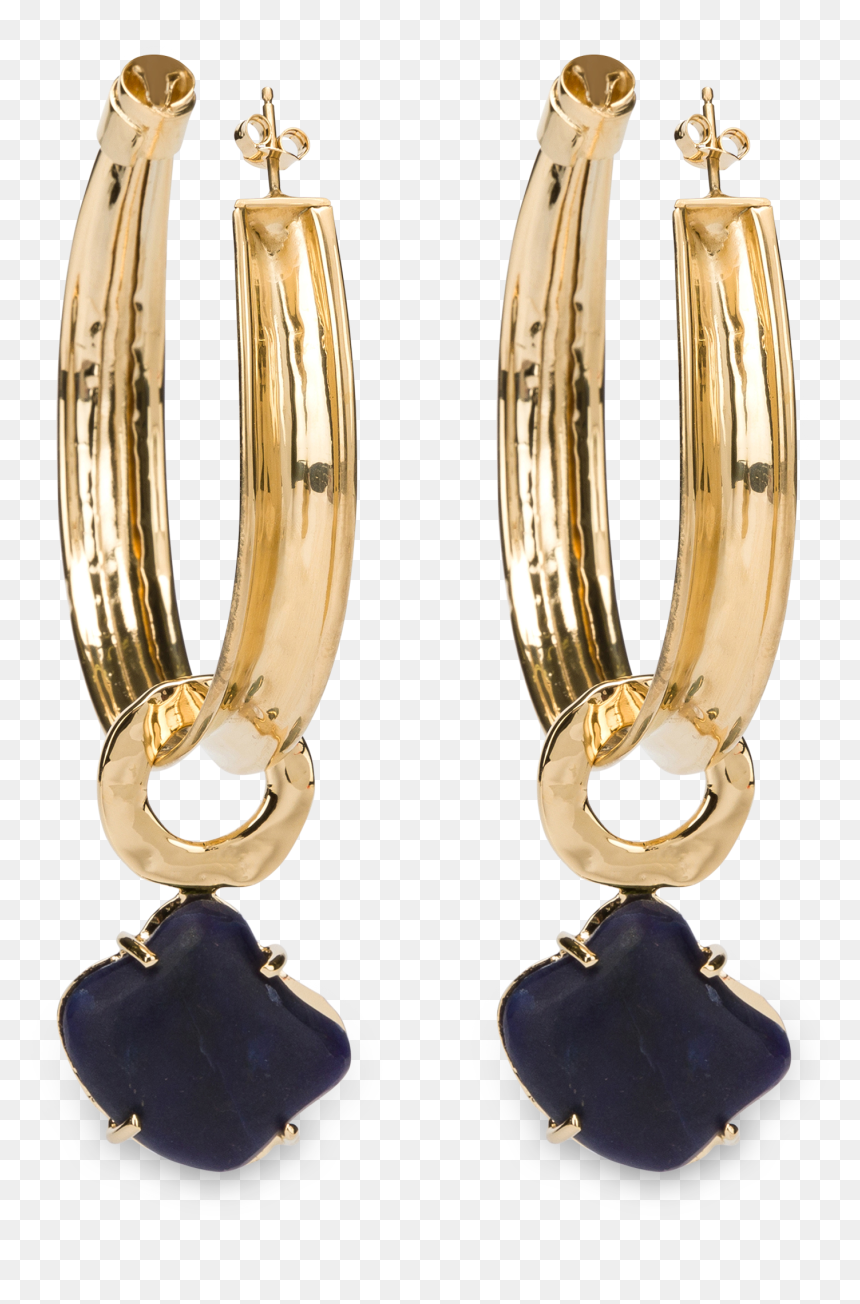 Earrings, HD Png Download - gold earring png
