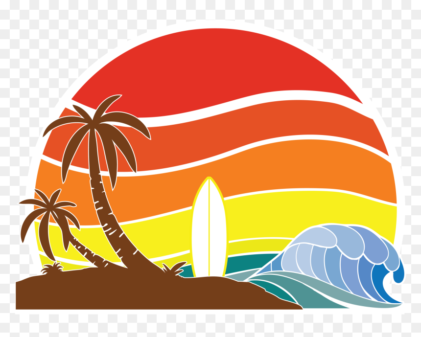 Illustration Clipart , Png Download - Island Sunset Clipart, Transparent Png - sunset clipart png