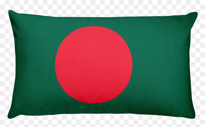 Throw Pillow, HD Png Download - bangladesh flag png