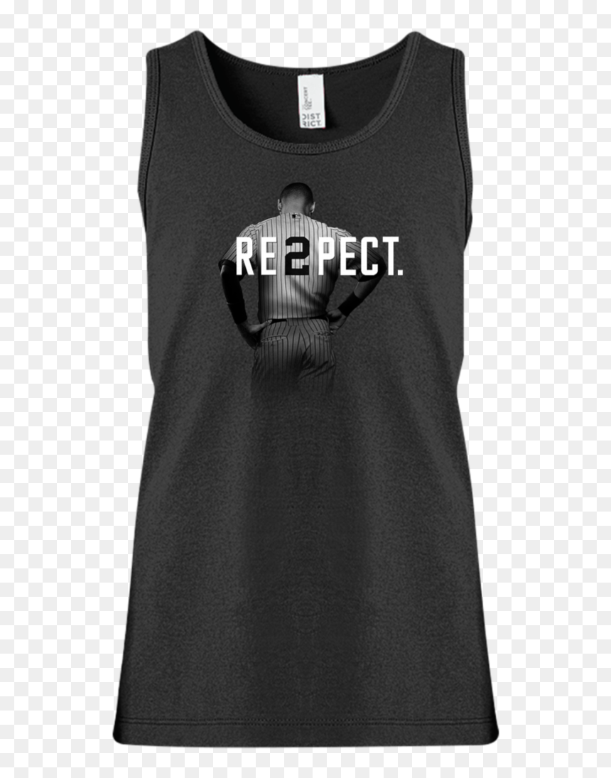 Respect Derek Jeter Girls - Active Tank, HD Png Download - white tank top png