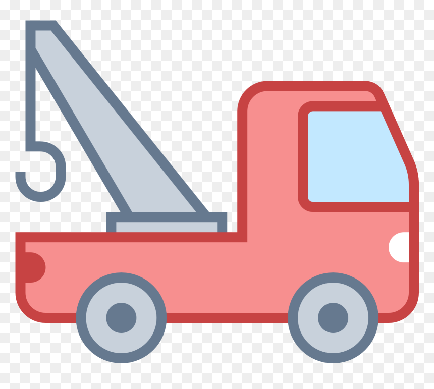A Tow Truck, Four Wheels A Front Section That Seats - Cartoon Tow Truck Clipart, HD Png Download - truck front png