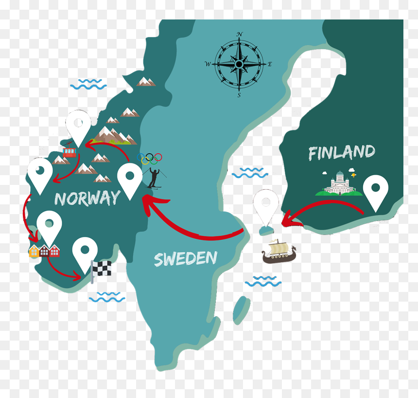 Map, HD Png Download - road trip png