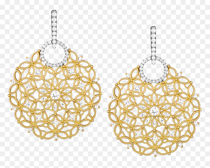 Earrings, HD Png Download - gold earring png