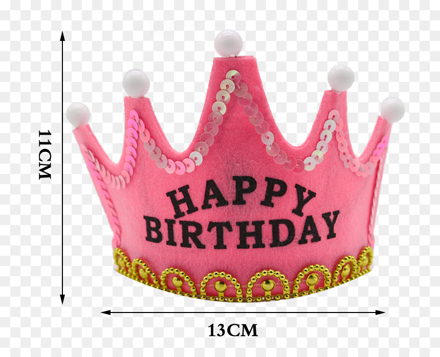 Pink - Tiara, HD Png Download - party hat .png