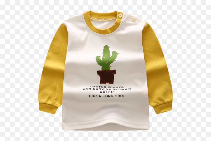 Baby"s 2 Pcs Set Cartoon Cactus Pattern Comfy Fashion - Clothing, HD Png Download - cartoon cactus png