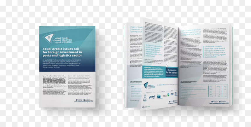 Saudi Maritime Congress Intelligence 2020 Report - Brochure, HD Png Download - congress png
