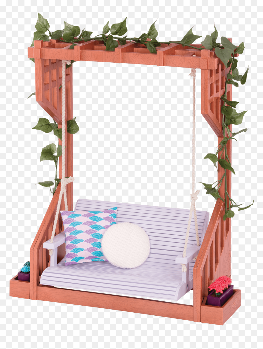 Peaceful Pergola Accessory For 18-inch Dolls - Our Generation Doll Swing, HD Png Download - swing set png