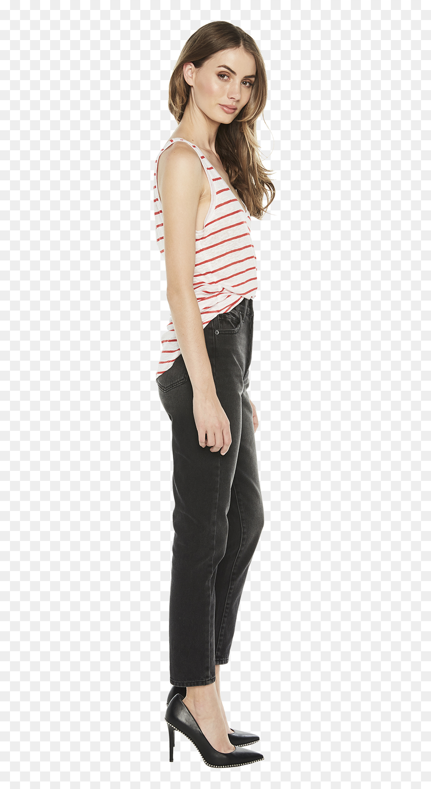 Rikki Tank Top In Colour Bright White - Photo Shoot, HD Png Download - white tank top png