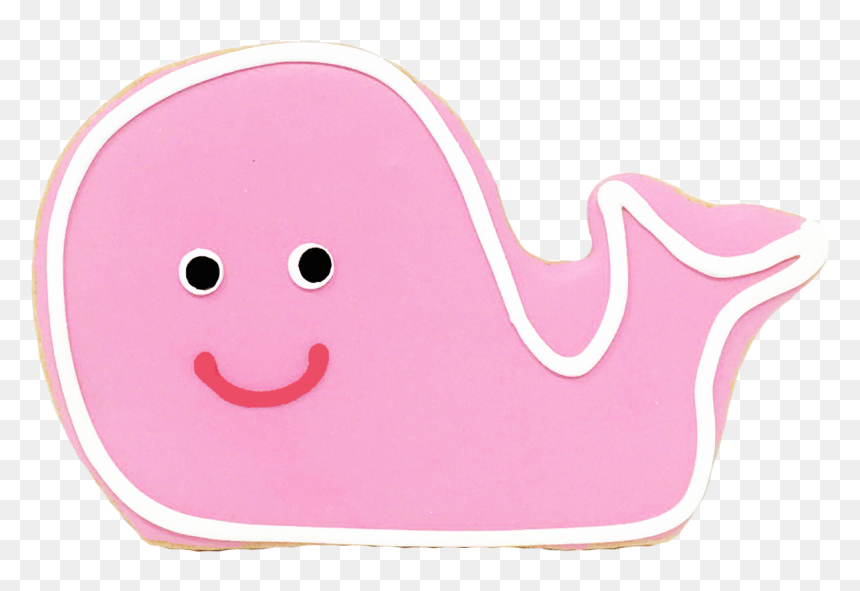 Pink Whale Cookie - Cartoon, HD Png Download - cartoon cookie png