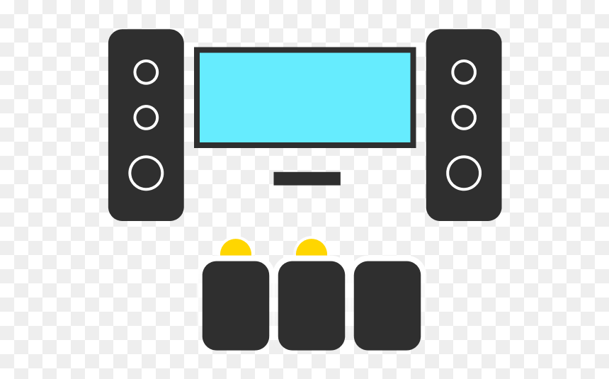 Home Theater - Graphic Design, HD Png Download - drapes png