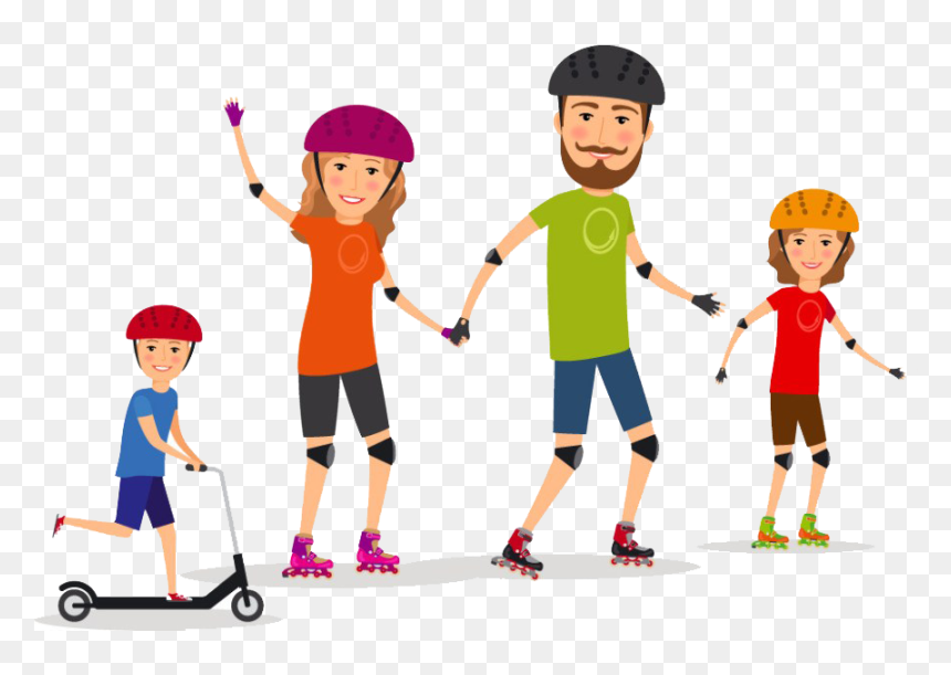 Sport Family Clip Art - Playing Sport Family Illustration, HD Png Download - deportes png