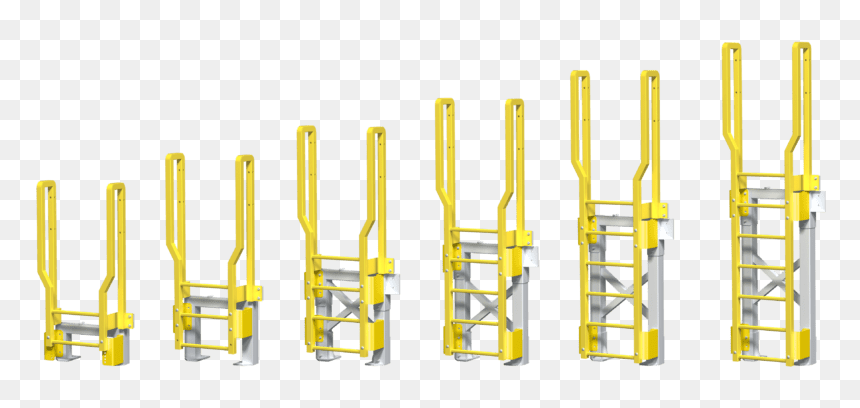 Erectastep Fixed Ladders 1-6 Rung - Folding Chair, HD Png Download - climbing ladder png