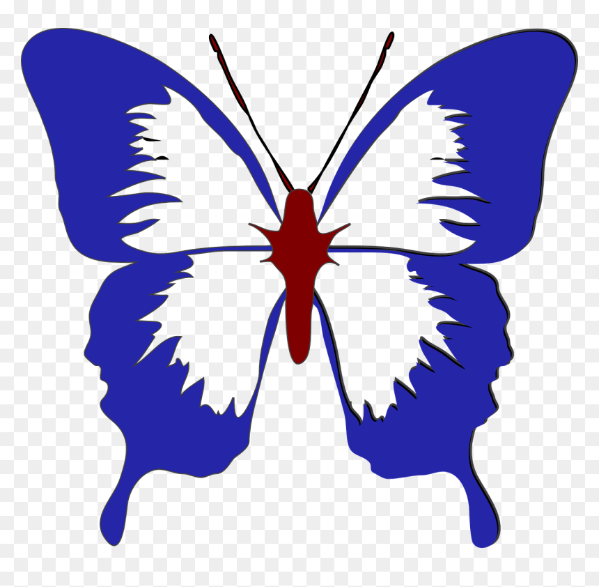 Butterfly Clip Art, HD Png Download - blue wings png