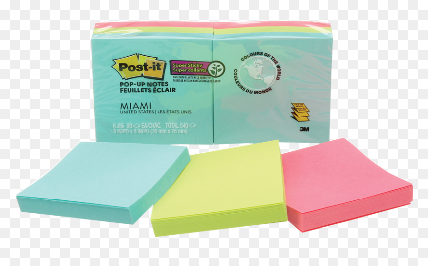 Product Image It® Super Sticky Recycled Pop Up Notes - Post, HD Png Download - post-it png