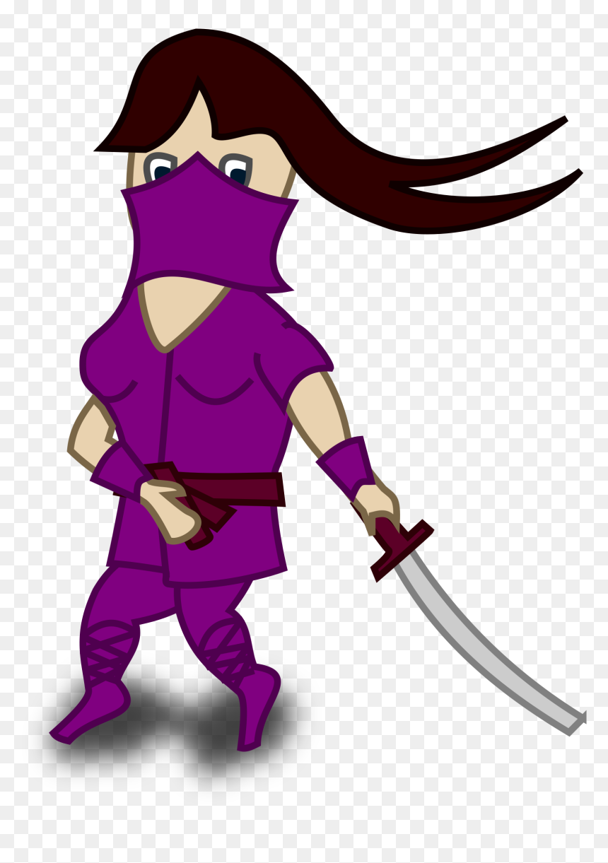 Ninja Clip Art, HD Png Download - cartoon ninja png
