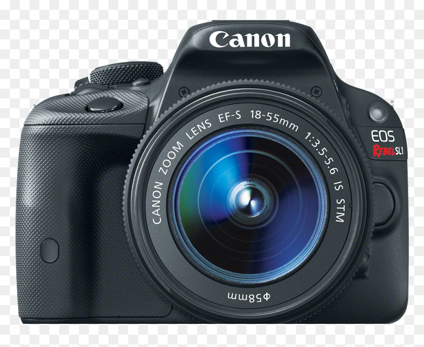Canon Sl1, HD Png Download - lente de camara png