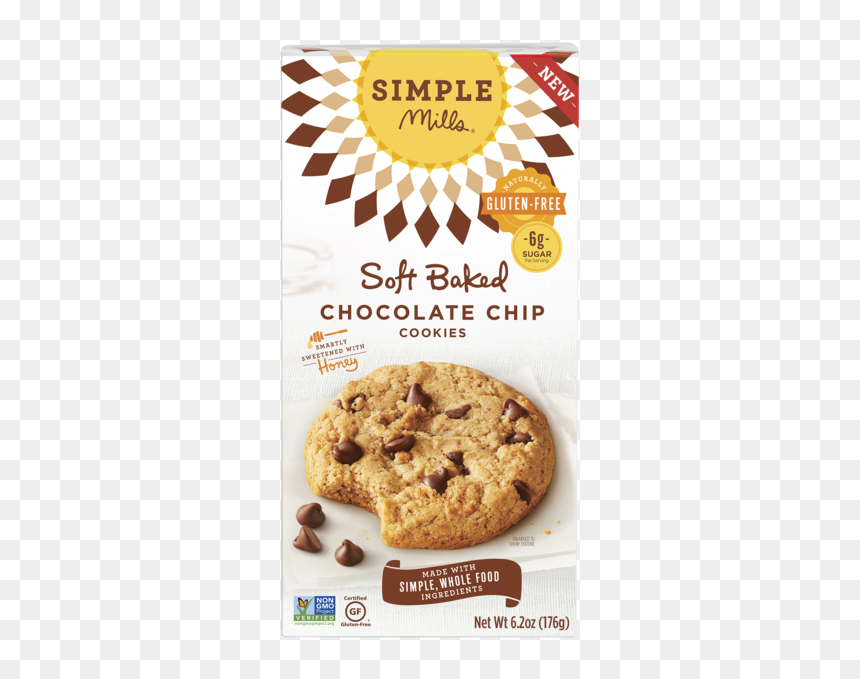 Simple Mills Chocolate Chip Cookies, HD Png Download - cookie png