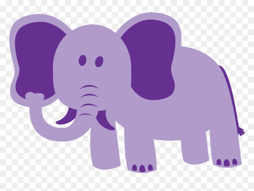 Elephant Purple, HD Png Download - elephant png