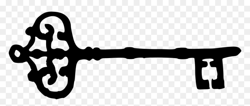 Skeleton Key Silhouette, HD Png Download - key png
