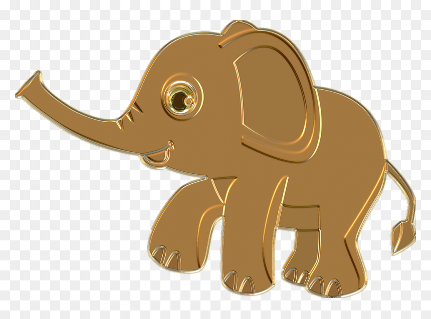 Elefante De Oro Png, Transparent Png - elephant png