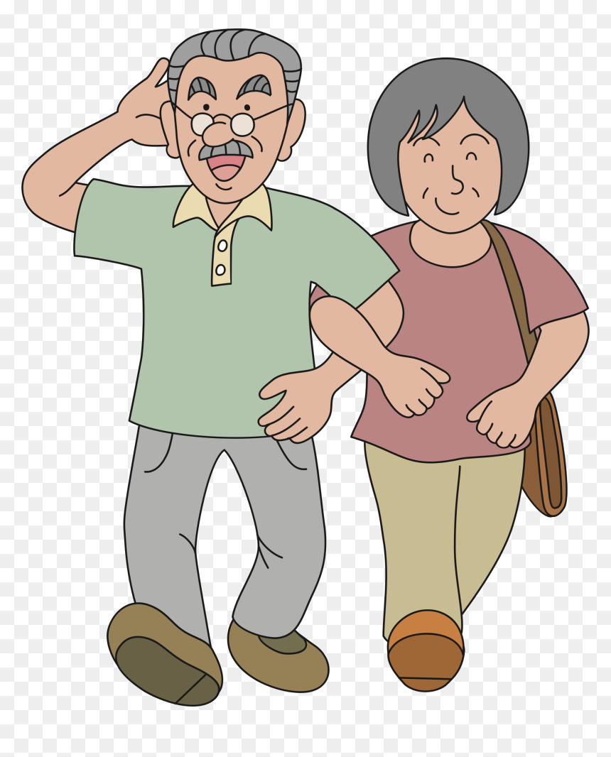 This Free Icons Png Design Of For A Walk - Young Grandparents Clipart, Transparent Png - people walking png