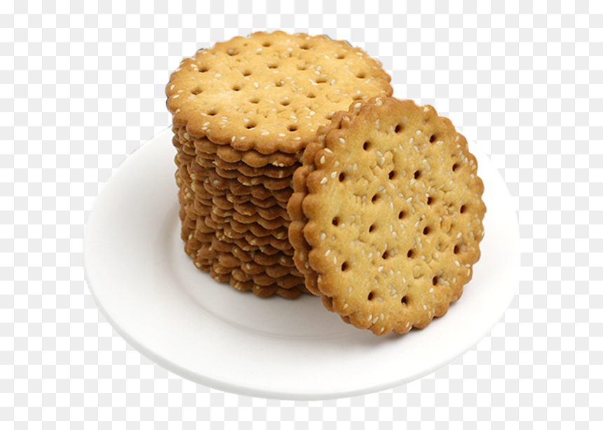 Biscuits On Plate Png, Transparent Png - cookie png