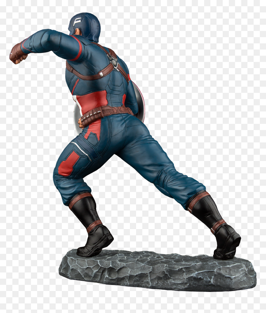 Captain America Civil War Statue, HD Png Download - captain america png