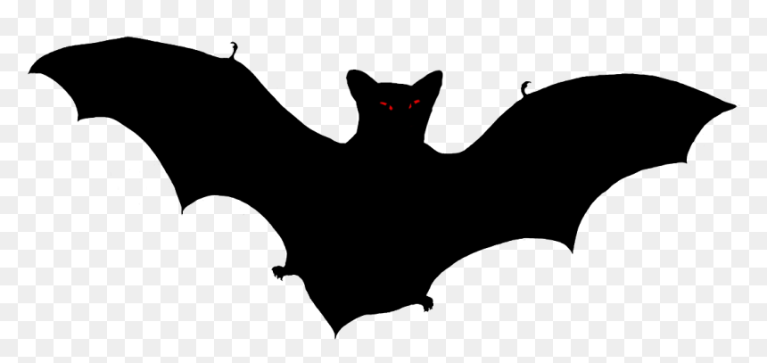 Bat Silhouettes Png, Transparent Png - bat png