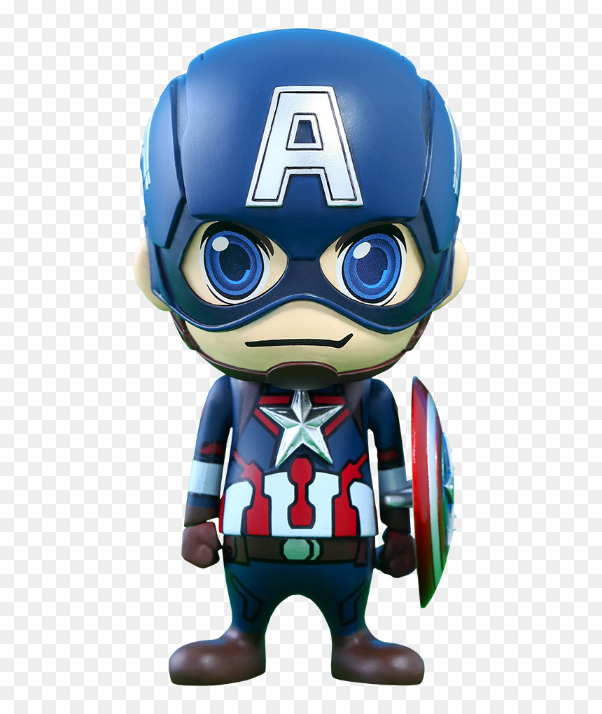 Hot Toys Cosbaby Captain America, HD Png Download - captain america png