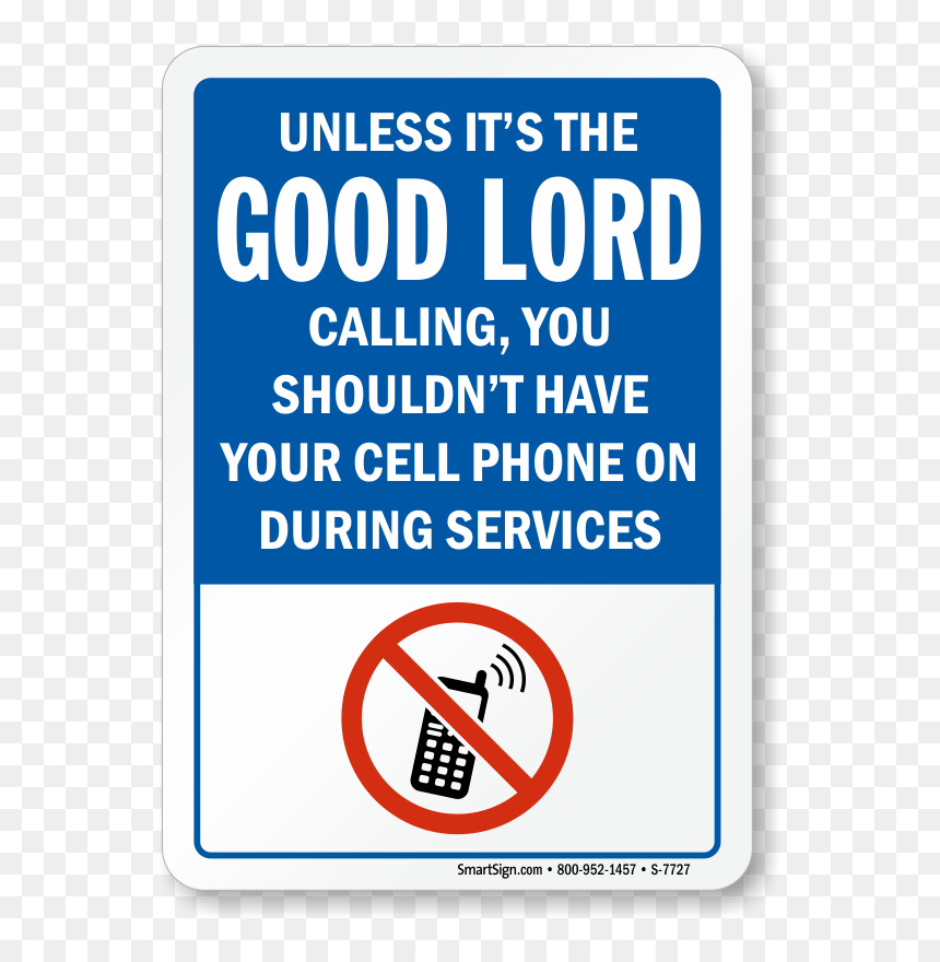 No Cell Phone In Church, HD Png Download - cell phone png