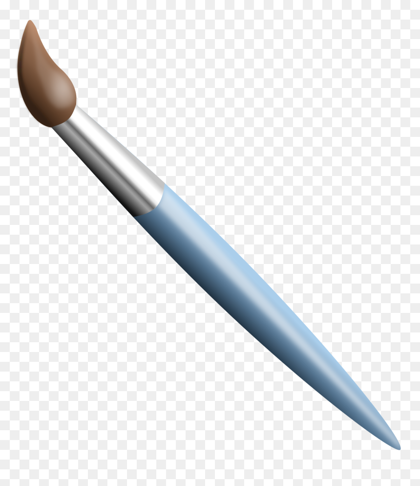 2 Paint Brushes Png, Transparent Png - paint stroke png