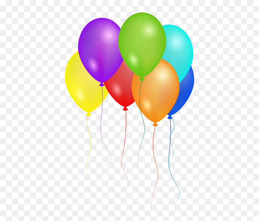 Happy Birthday Balloons Png, Transparent Png - party png