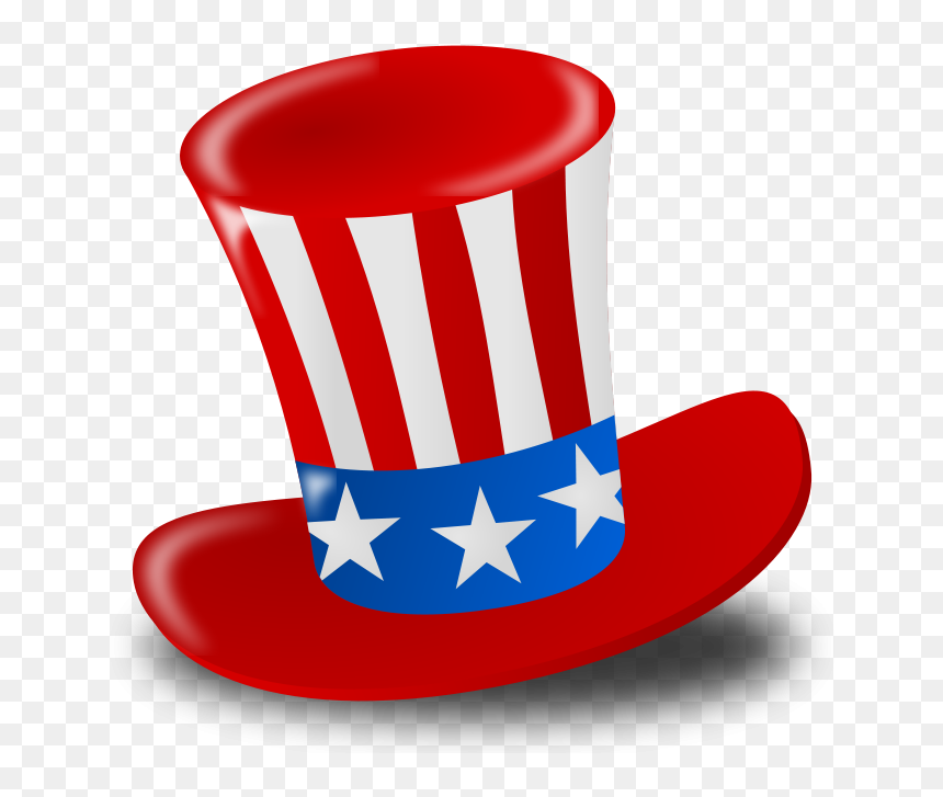 4th Of July Clipart, HD Png Download - top hat png