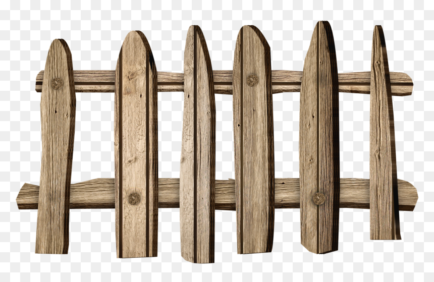 Wooden Fence Png, Transparent Png - wood png