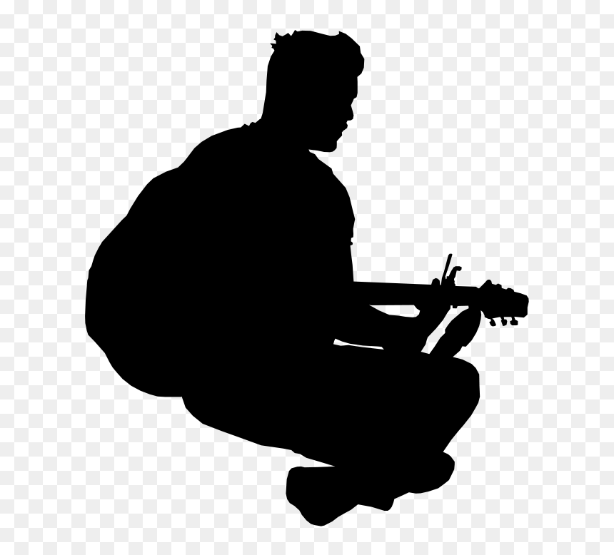 Silhouette, HD Png Download - people sitting png