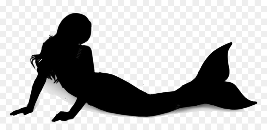 Silhouette, HD Png Download - mermaid png