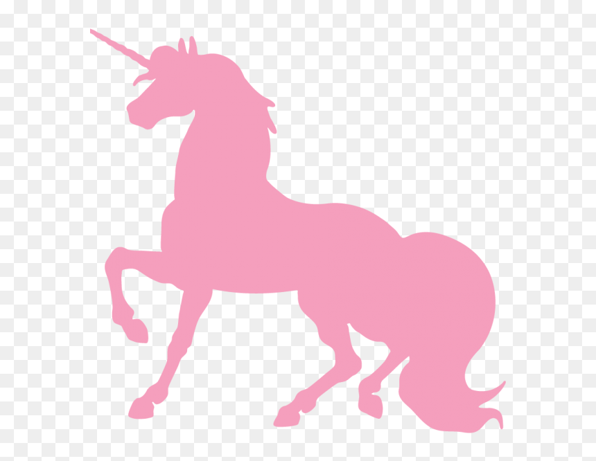 Unicorn Silhouette Blue, HD Png Download - mermaid png